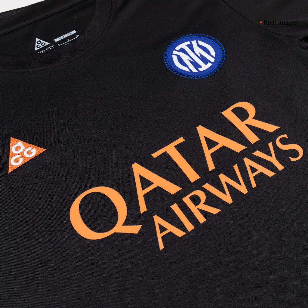 Inter Milan Pre-Match Soccer Jersey 25/26 Black