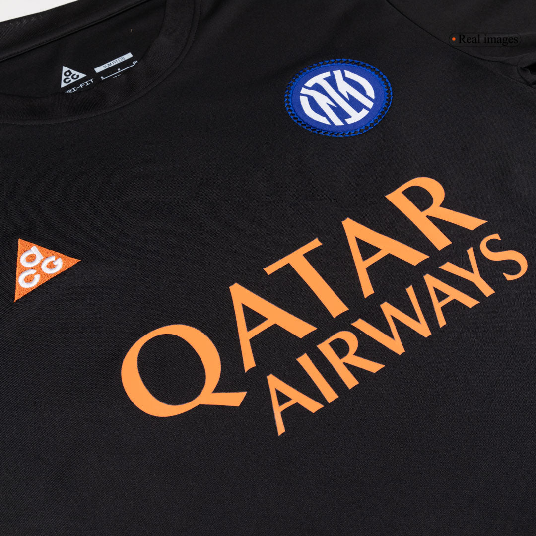 Inter Milan Pre-Match Soccer Jersey 25/26 Black