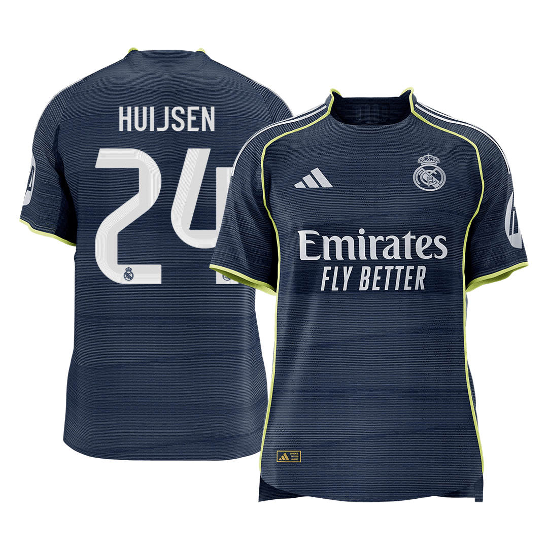 Real Madrid 2025/26 Away Soccer Jersey - HUIJSEN #24 - Player Version