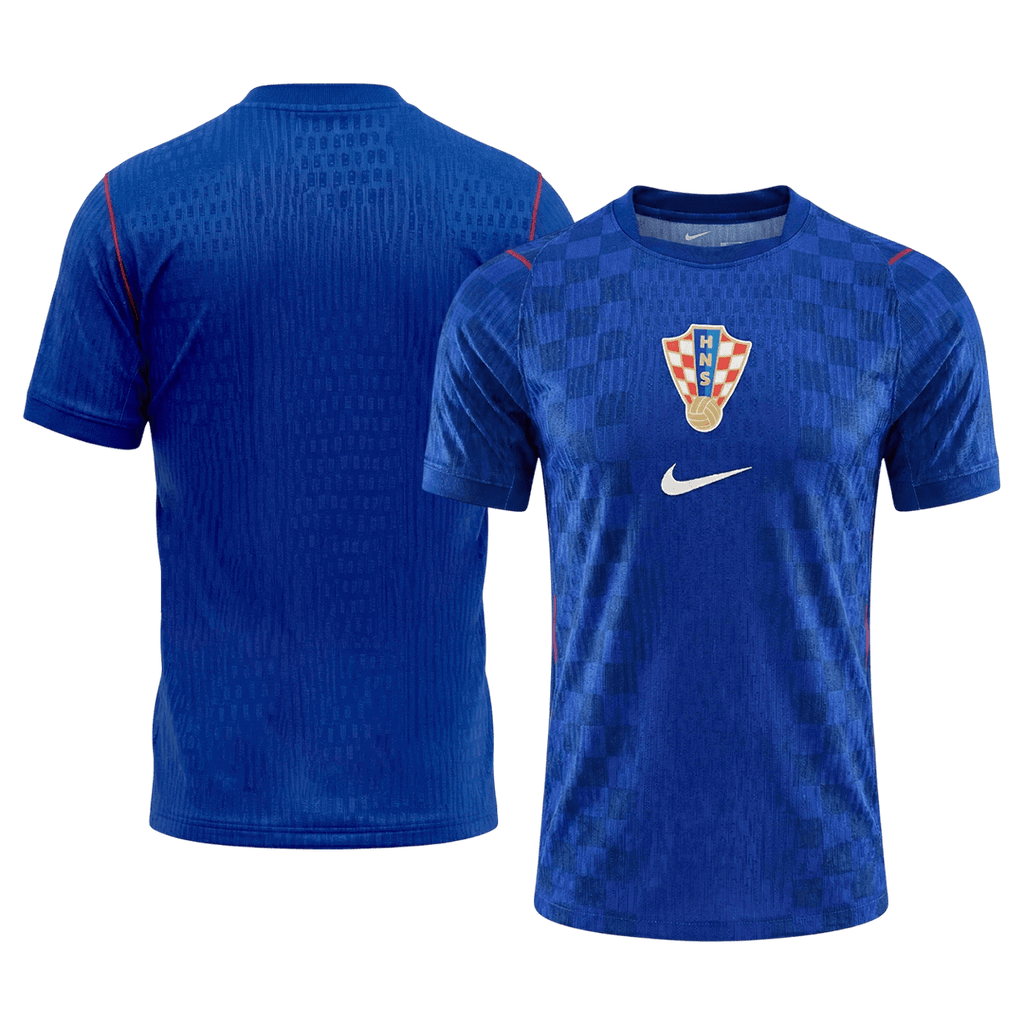 Player Version Croatia Away Soccer Jersey World Cup 2026 Blue