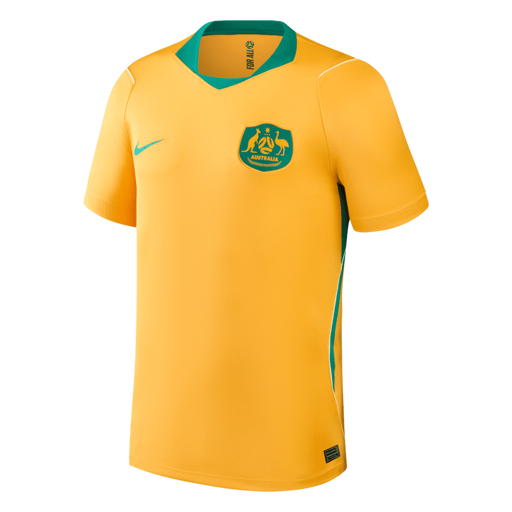 Men Fan Version Australia Home Soccer Jersey World Cup 2026 Yellow
