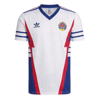 Men Retro Fan Version Yugoslavia Away Soccer Jersey 1990 White