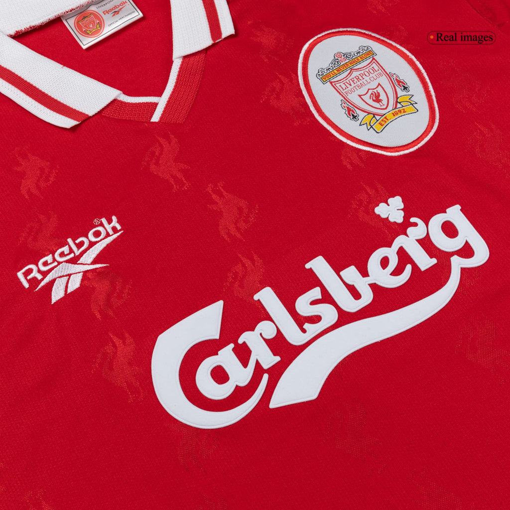 Retro 96/97 Liverpool Home Soccer Jersey Red