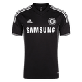Men Retro Fan Version 13/14 Chelsea Third Soccer Jersey Short Sleeve Black