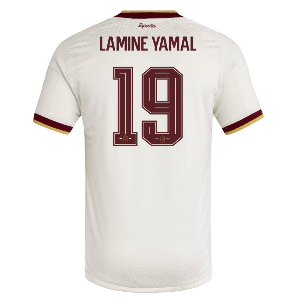 LAMINE YAMAL #19 Player Version Spain Away Soccer Jersey World Cup 2026 White