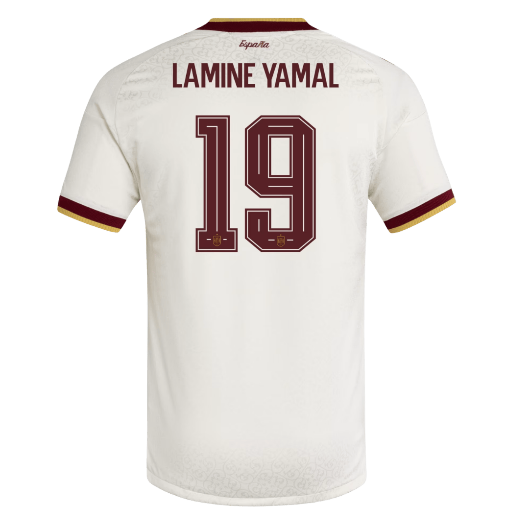 LAMINE YAMAL #19 Player Version Spain Away Soccer Jersey World Cup 2026 White
