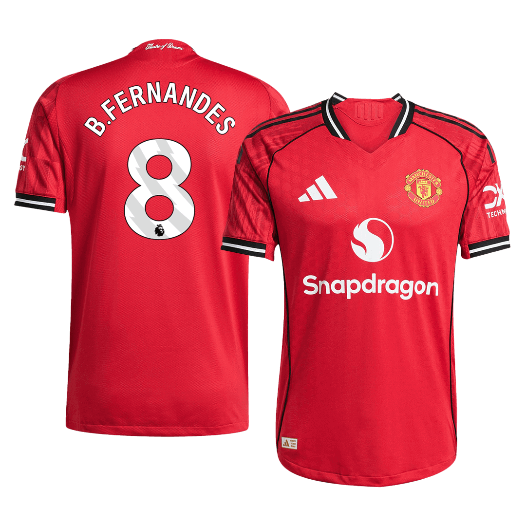 Manchester United 2025/26 Home Soccer Jersey - B.FERNANDES #8 - Player Version