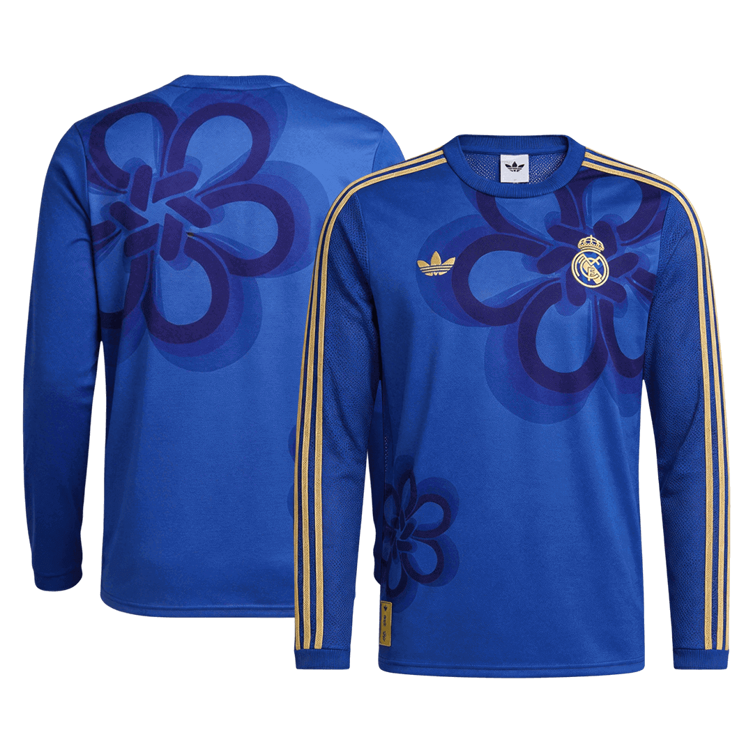 Real Madrid CNY Long Sleeve Soccer Jersey 25/26 Blue