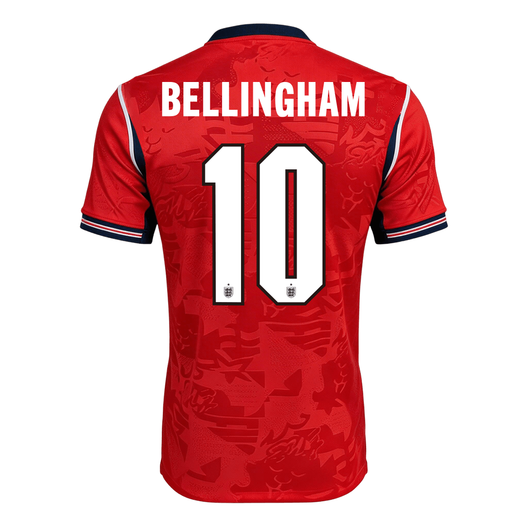 BELLINGHAM #10 Player Version England Away Soccer Jersey World Cup 2026 Red