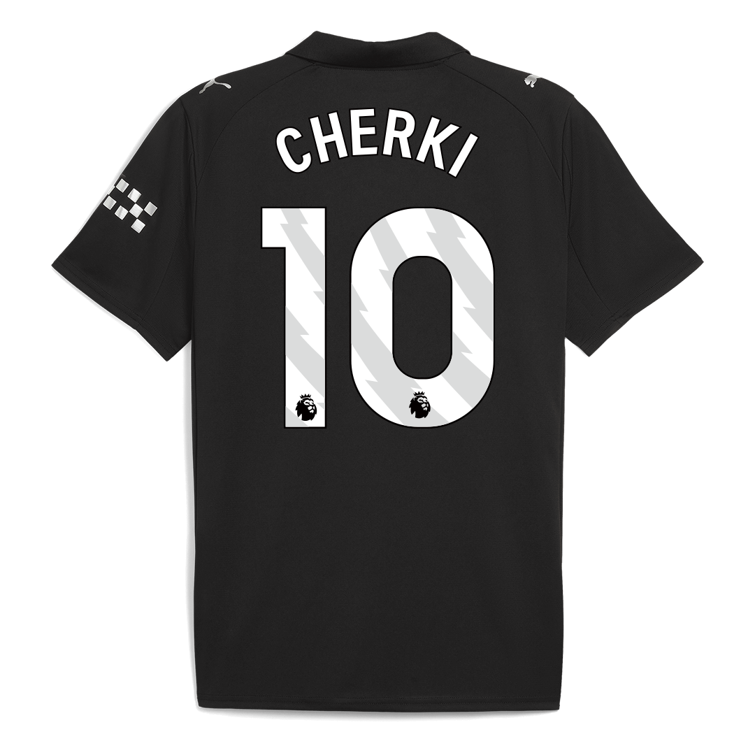 CHERKI #10 Manchester City Away Soccer Jersey 2025/26 Black