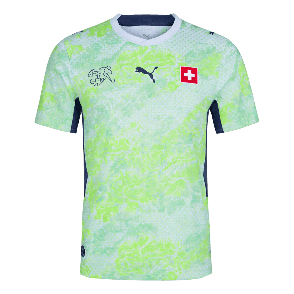 Player Version Switzerland Away Soccer Jersey World Cup 2026 Green