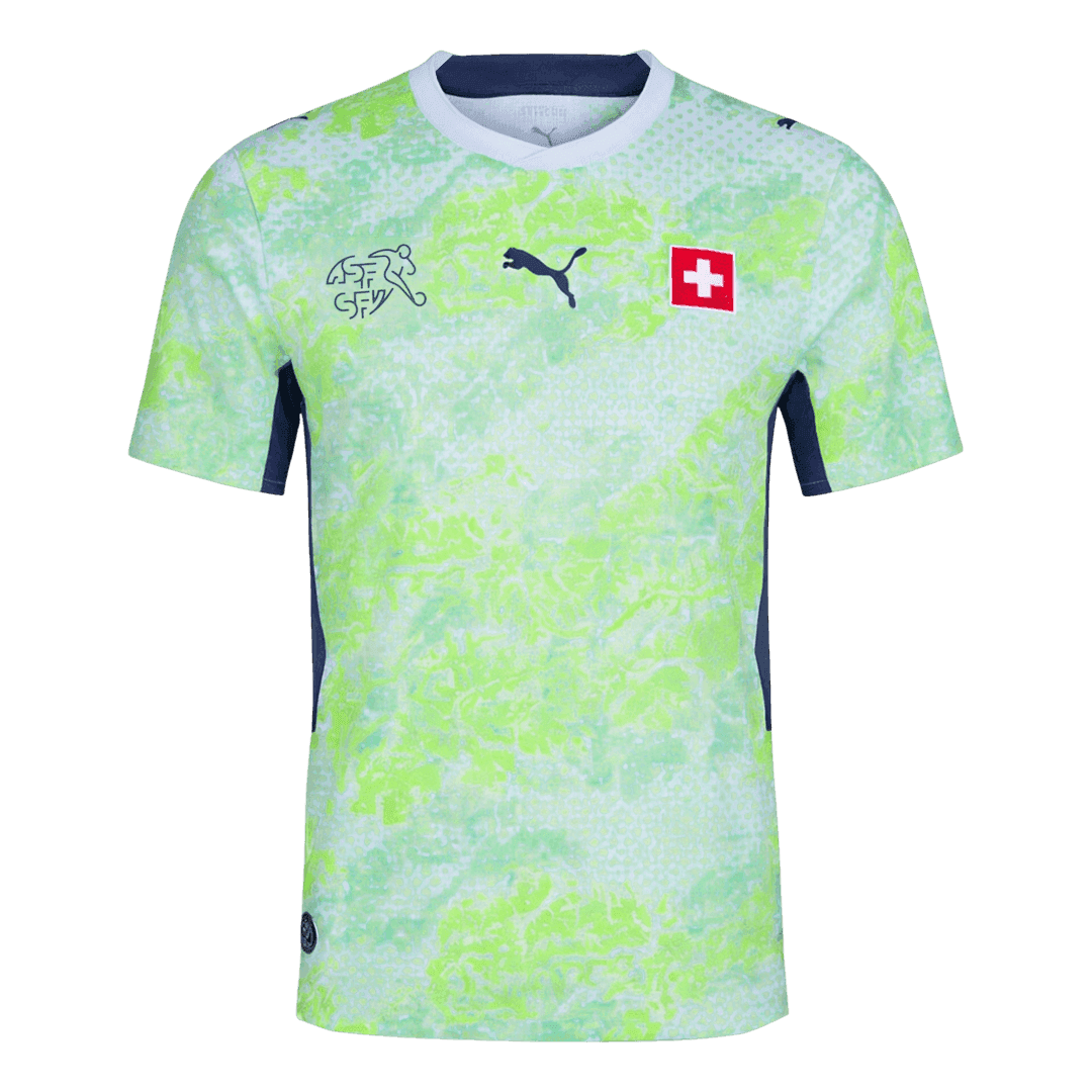 Player Version Switzerland Away Soccer Jersey World Cup 2026 Green