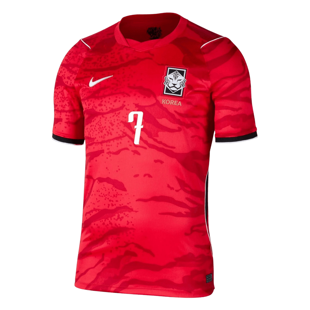 HEUNGMIN #7 South Korea Home Soccer Jersey World Cup 2026 Red