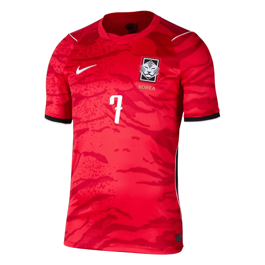 HEUNGMIN #7 South Korea Home Soccer Jersey World Cup 2026 Red