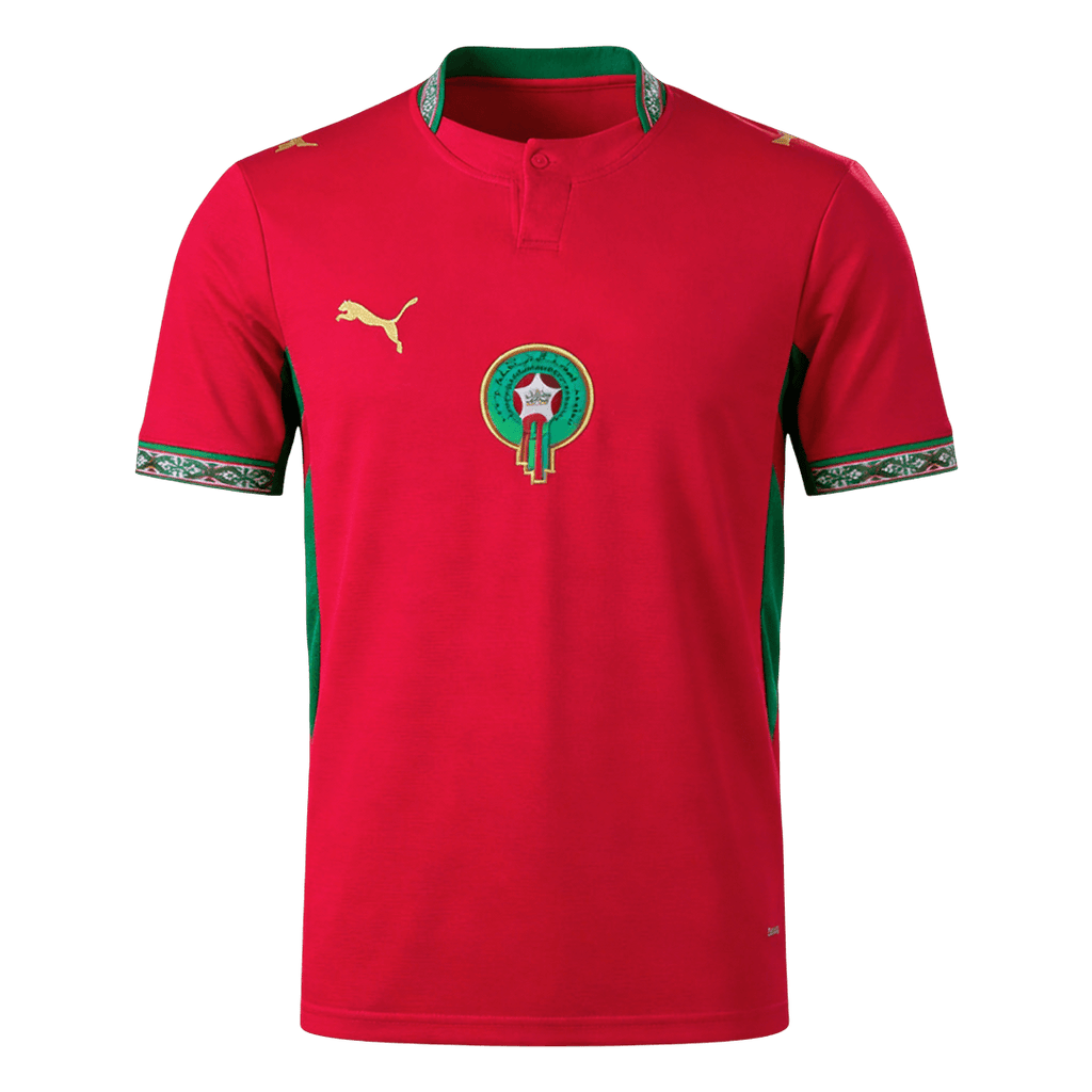 Morocco Home Soccer Jersey World Cup 2026 Red