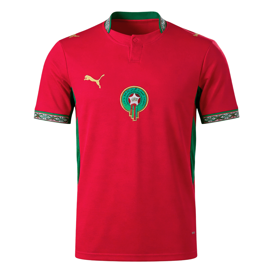Morocco Home Soccer Jersey World Cup 2026 Red