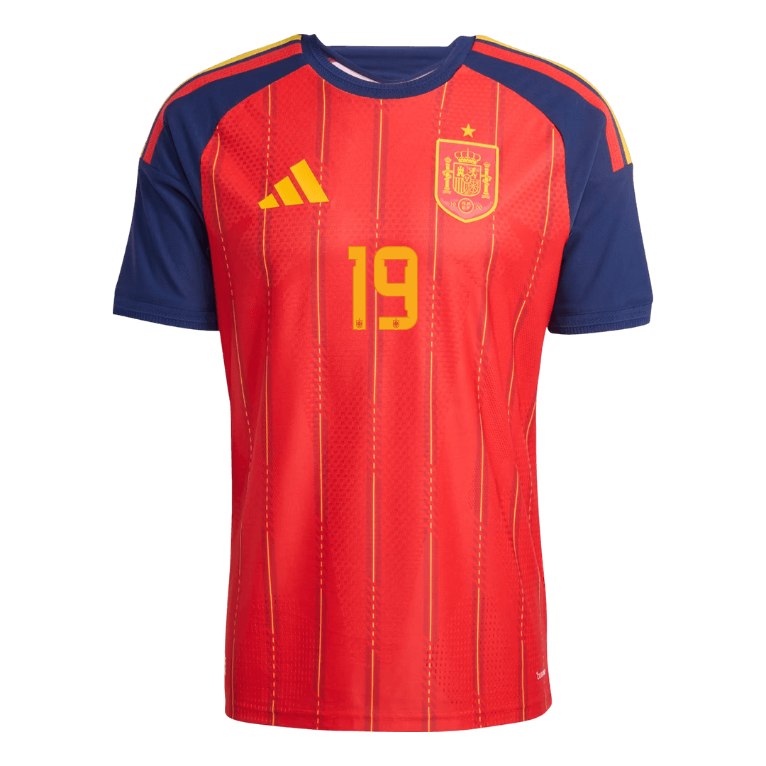 LAMINE YAMAL #19 Player Version Spain Home Soccer Jersey World Cup 2026 Red