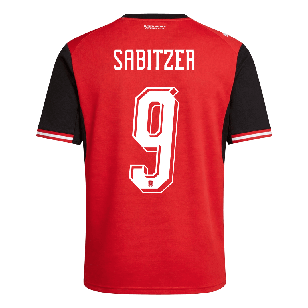 SABITZER#9 Austria Home Soccer Jersey World Cup 2026 Red
