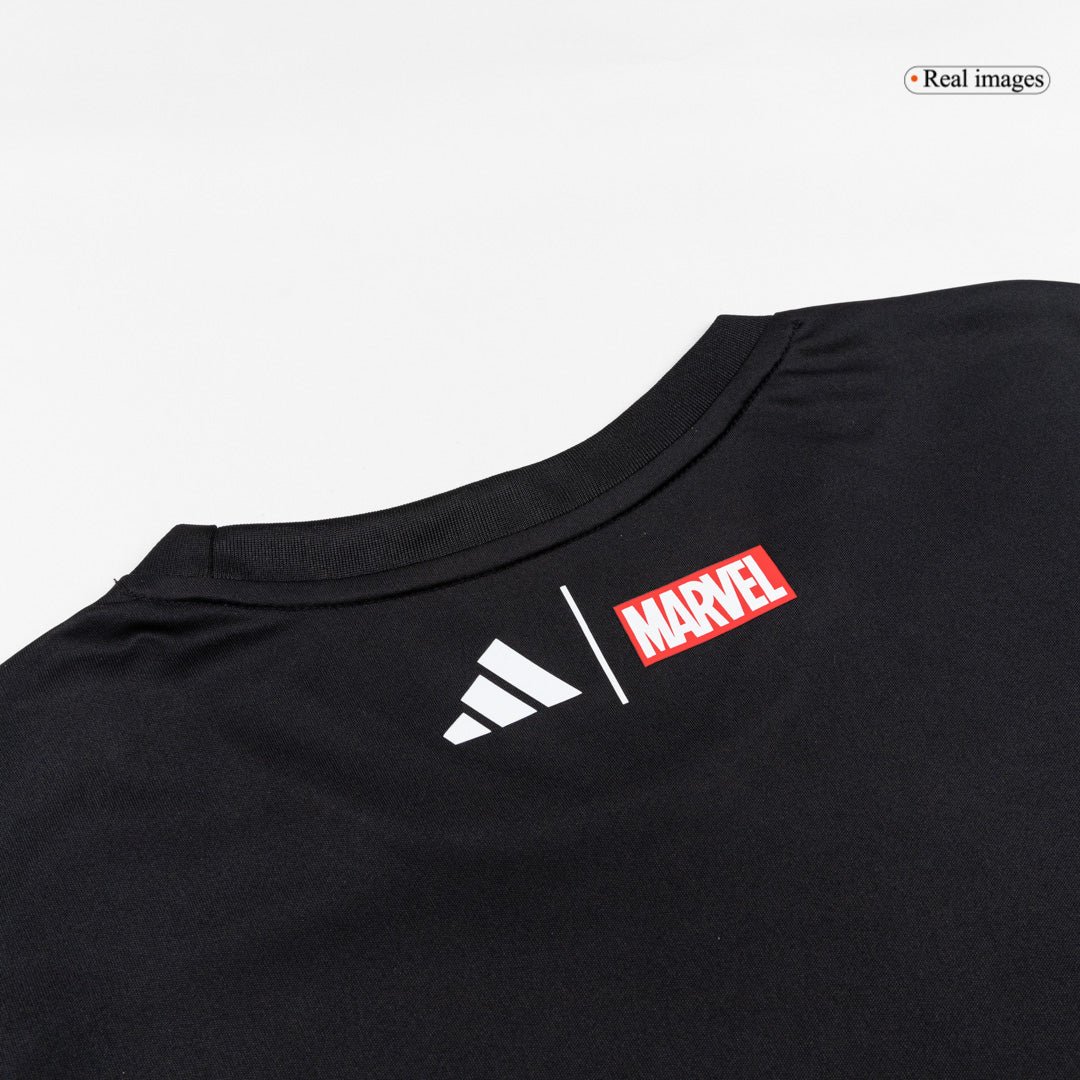 Real Madrid X Marvel Long Sleeve Soccer Jersey 25/26 Black