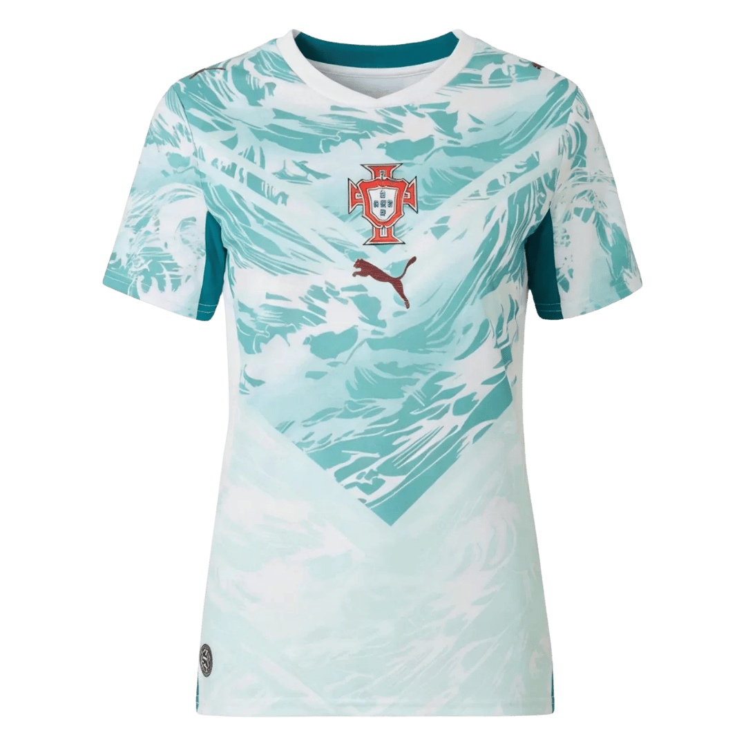 Women's Portugal Away Jersey World Cup 2026 Green & White