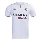 Men Retro Fan Version 03/04 Real Mardid Home Soccer Jersey White