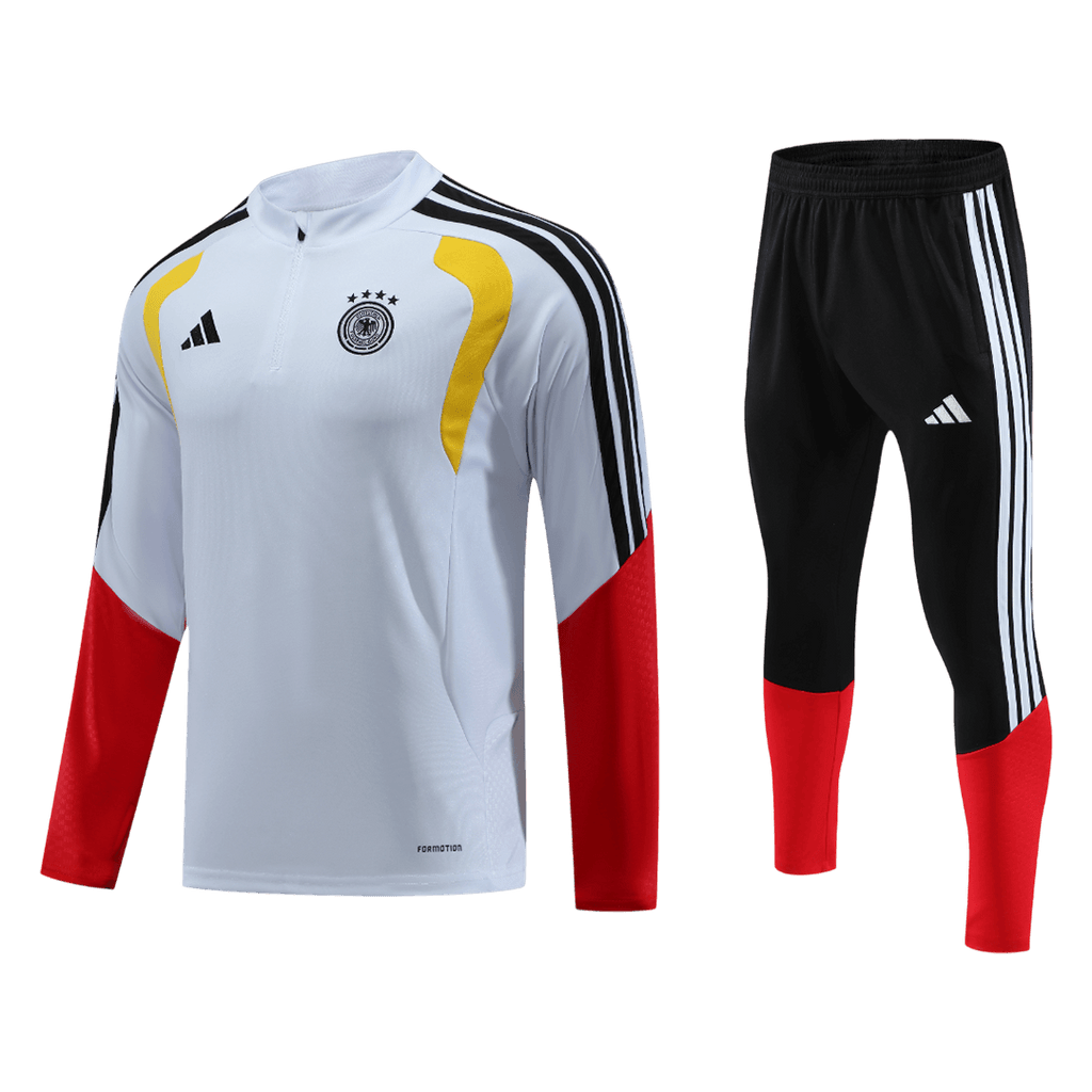Germany Zipper Sweatshirt Kit(Top+Pants) 2026 White