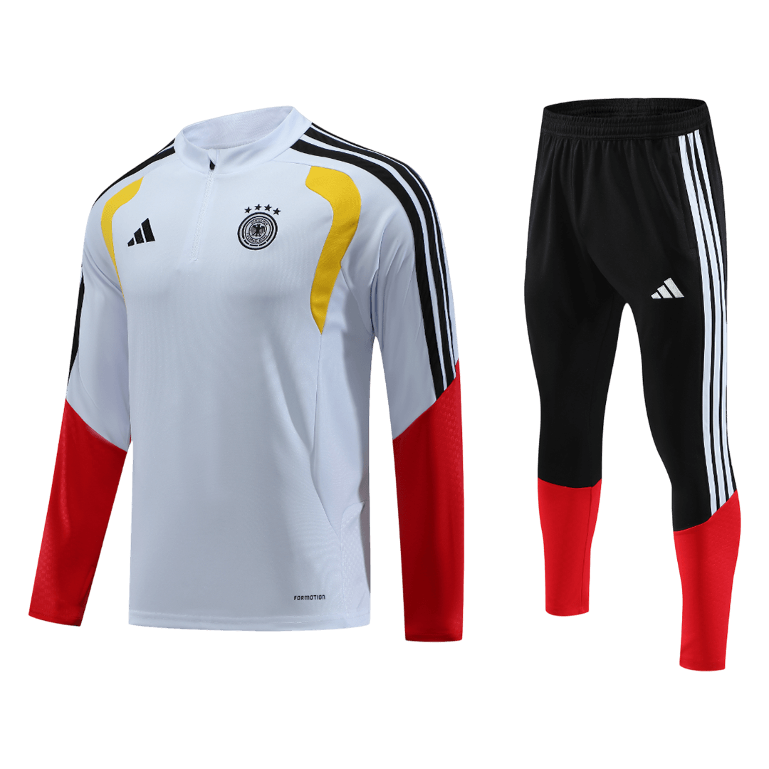 Germany Zipper Sweatshirt Kit(Top+Pants) 2026 White