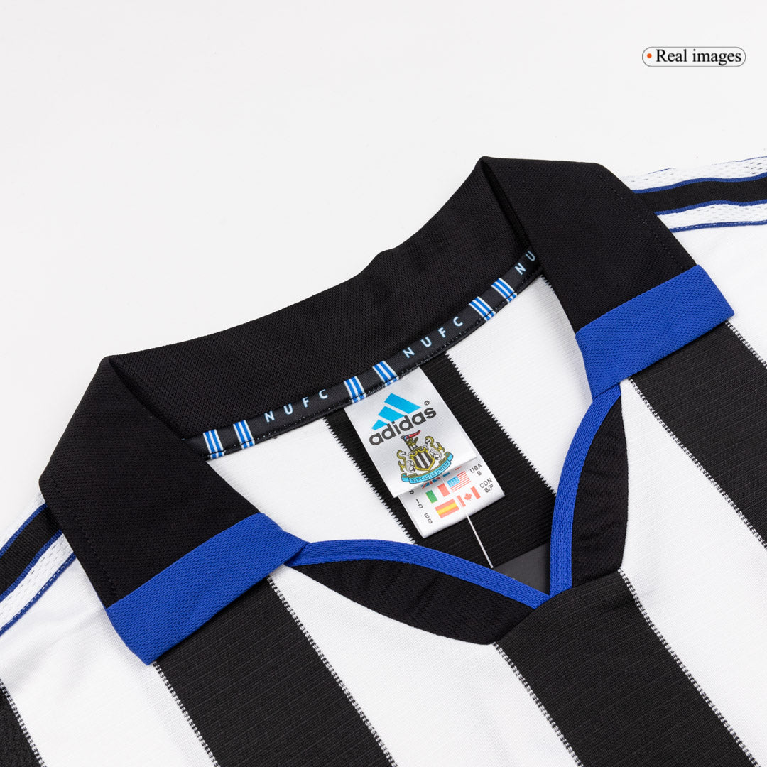 Retro 99/00 Newcastle United Home Soccer Jersey Black&White