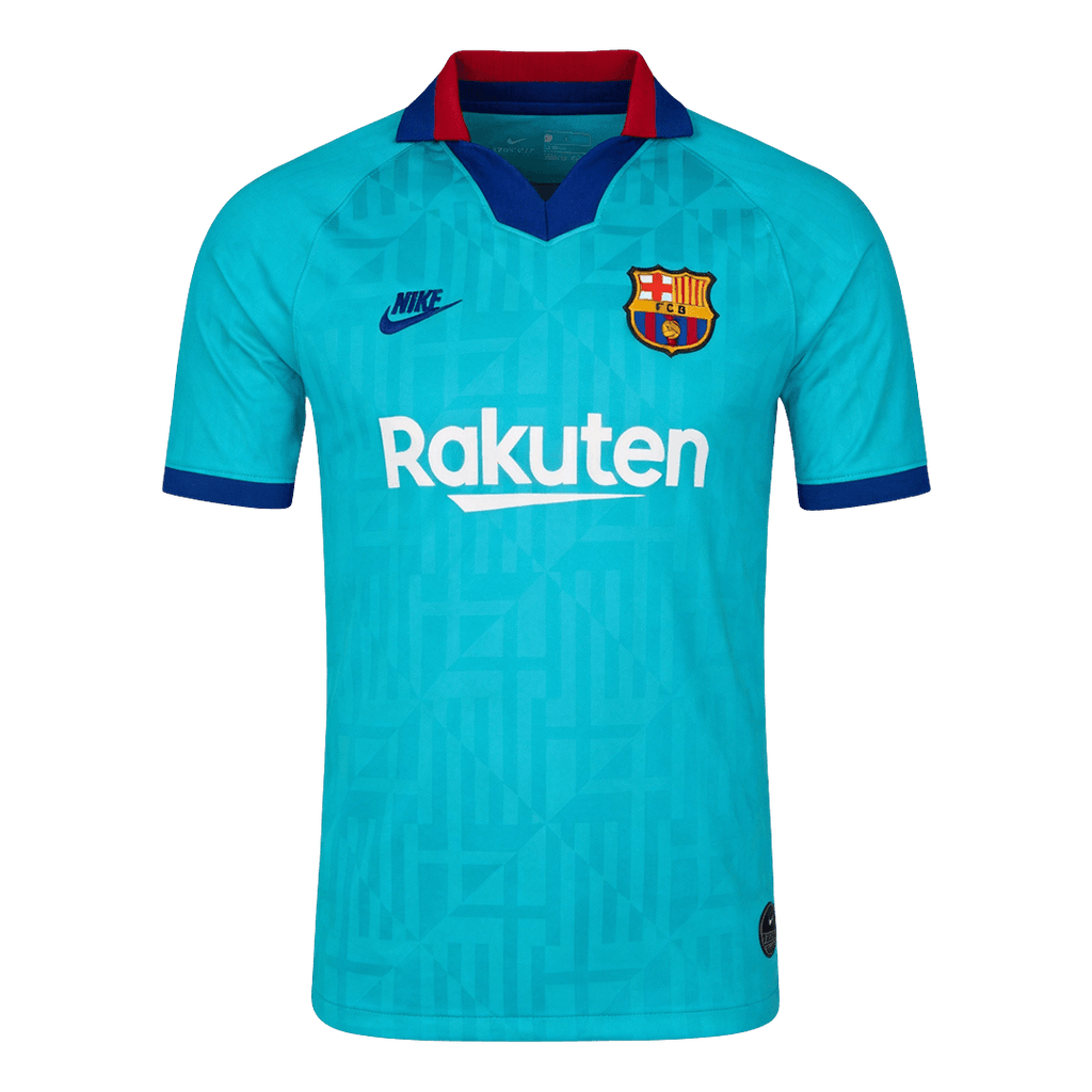 Retro Fan Version 2019/20 Barcelona Third Soccer Jersey Teal