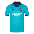 Retro Fan Version 2019/20 Barcelona Third Soccer Jersey Teal