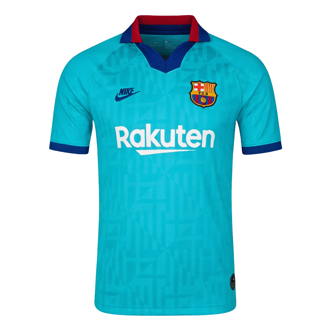 Retro Fan Version 2019/20 Barcelona Third Soccer Jersey Teal