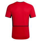 Men Retro Fan Version 02/04 Manchester United Home Soccer Jersey Short Sleeve Red
