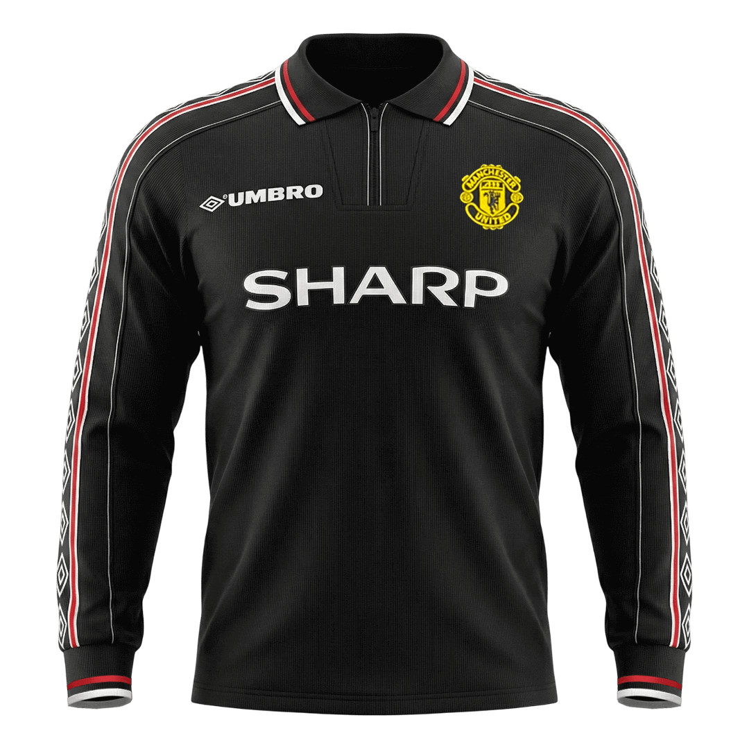 Manchester United 1998 Retro Away Long Sleeve Soccer Jersey