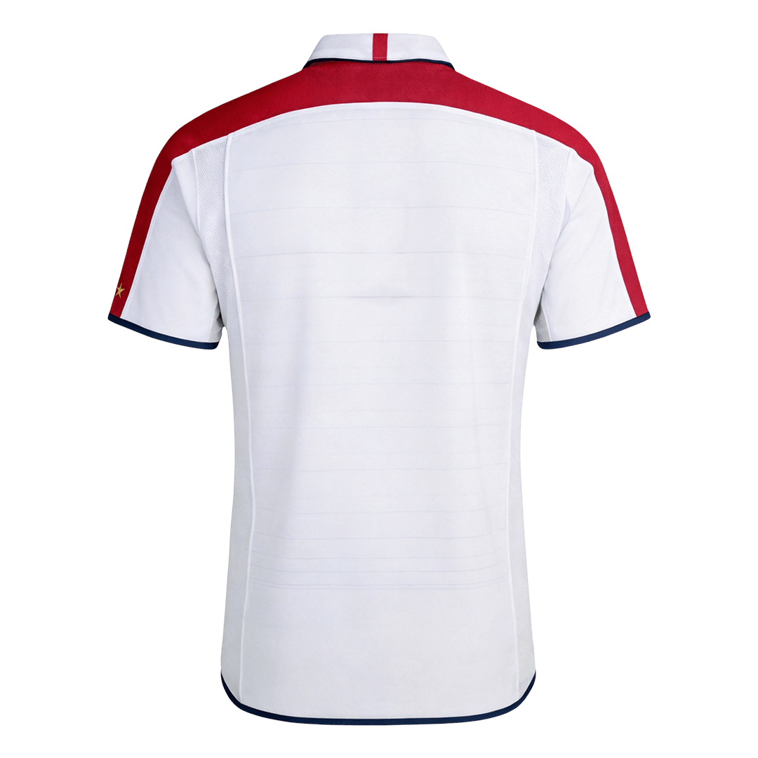 Men Retro Fan Version 2004 England Home Soccer Jersey White