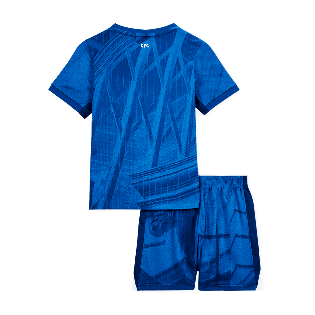 Kid's Chelsea Home Soccer Jersey Kit(Jersey+Shorts) 2025/26 Blue
