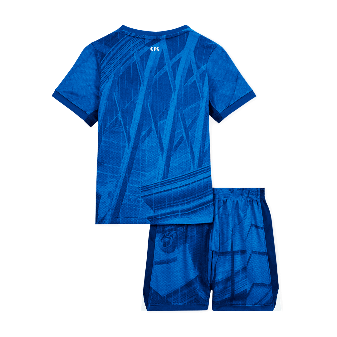 Kid's Chelsea Home Soccer Jersey Kit(Jersey+Shorts) 2025/26 Blue
