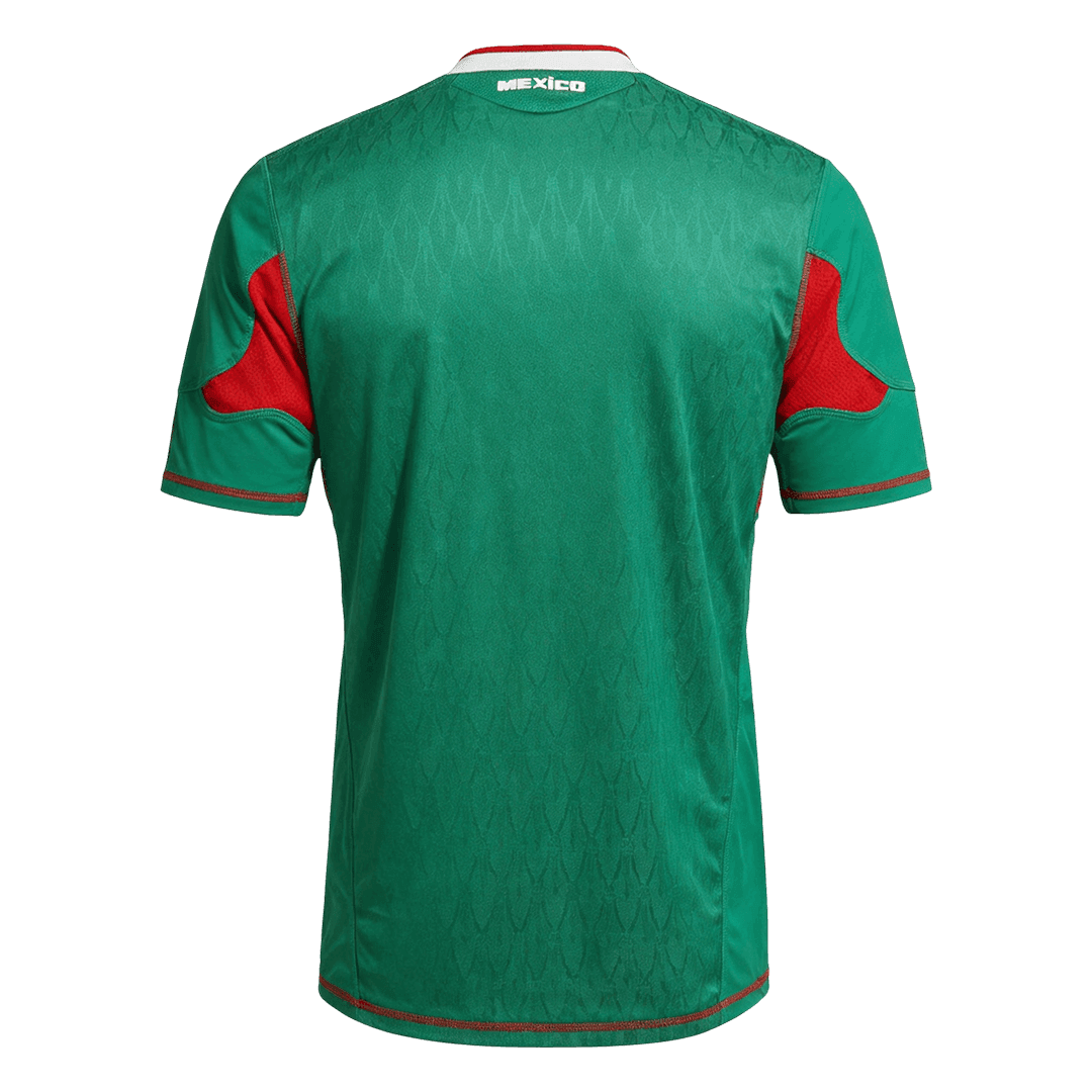 Men Retro Fan Version Mexico Home Soccer Jersey World Cup 2010 Green