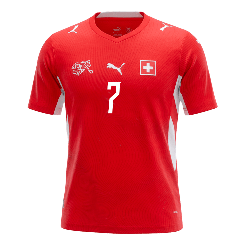 EMBOLO #7 Switzerland Home Soccer Jersey World Cup 2026 Red