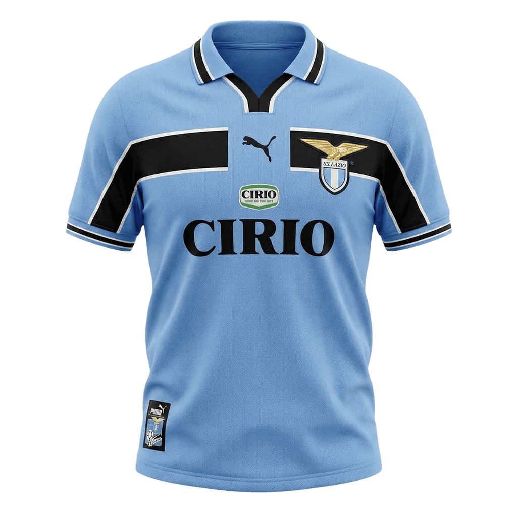 Retro 98/99 Lazio Home Soccer Jersey Blue