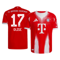 Bayern Munich 2025/26 Home Soccer Jersey - OLISE #17 - Player Version