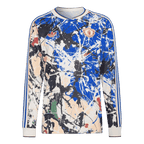 Manchester United x Stone Roses Long Sleeve Soccer Jersey 25/26 Blue