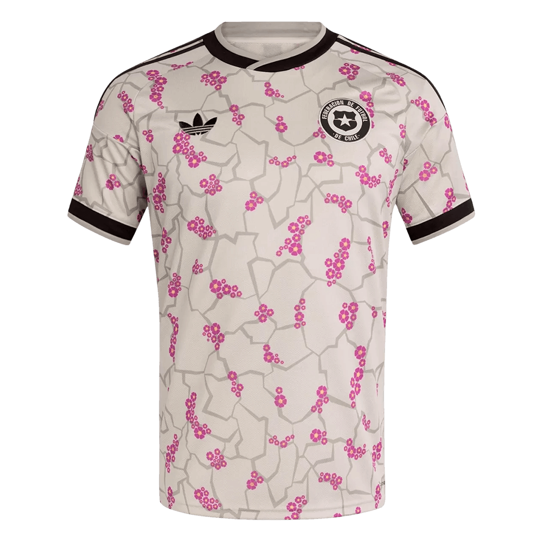 Men Fan Chile Away Soccer Jersey World Cup 2026 White