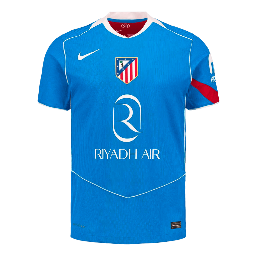 SØRLOTH #9 Player Version Madridl Third Soccer Jersey 25/26 Blue