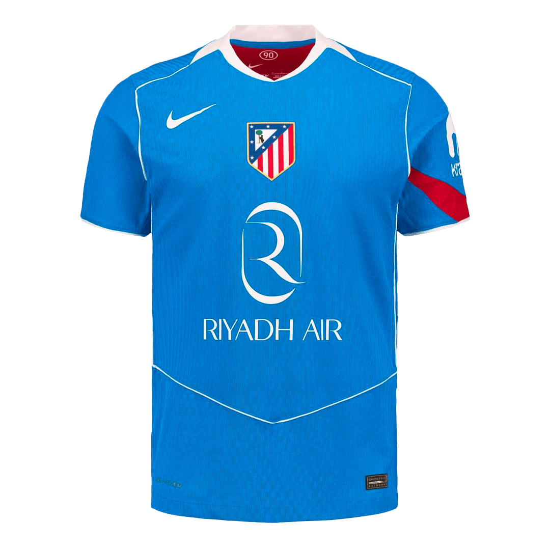 SØRLOTH #9 Player Version Madridl Third Soccer Jersey 25/26 Blue