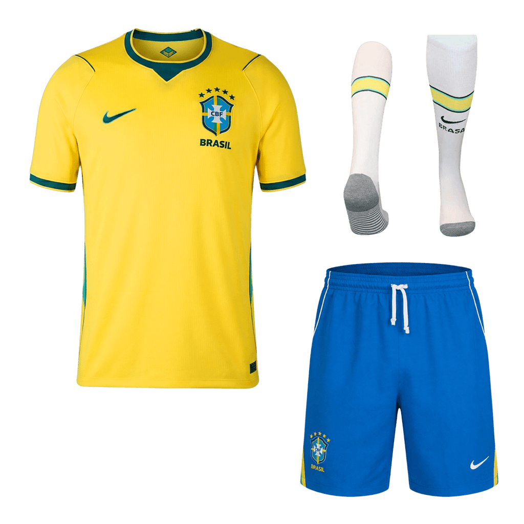 Brazil Home Full Kit (Jersey+Shorts+Socks) World Cup 2026 Yellow
