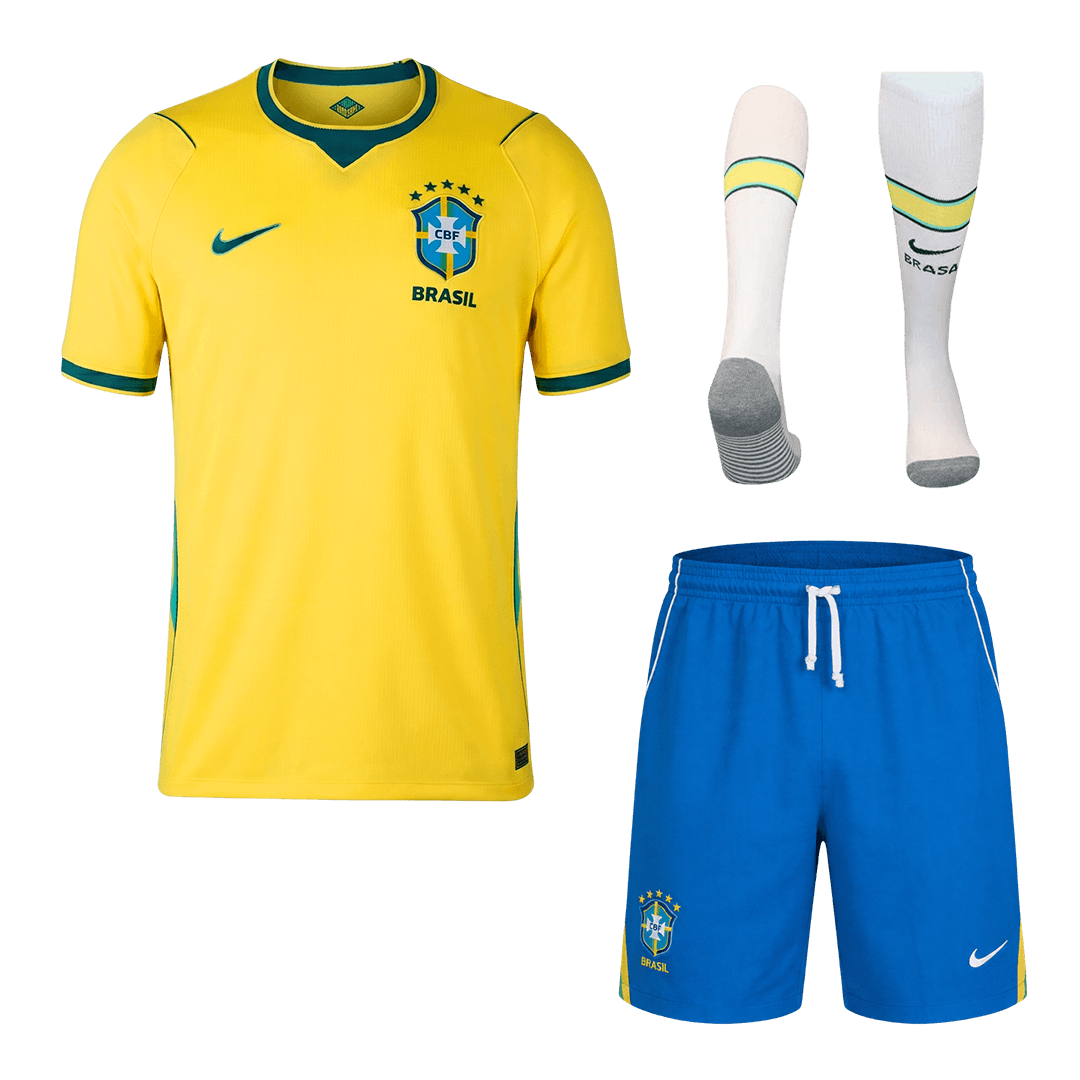 Brazil Home Full Kit (Jersey+Shorts+Socks) World Cup 2026 Yellow