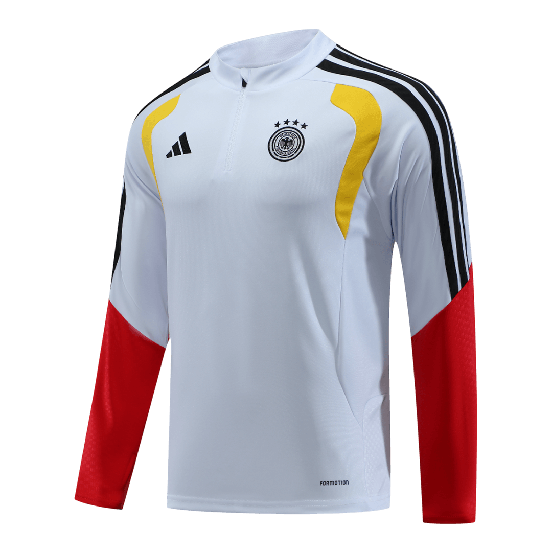 Germany Zipper Sweatshirt Kit(Top+Pants) 2026 White