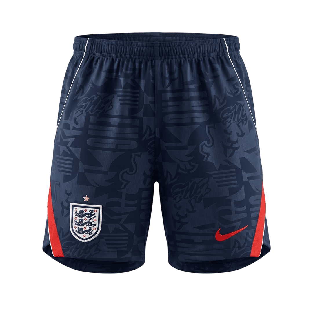 England Away Soccer Short World Cup 2026 Navy