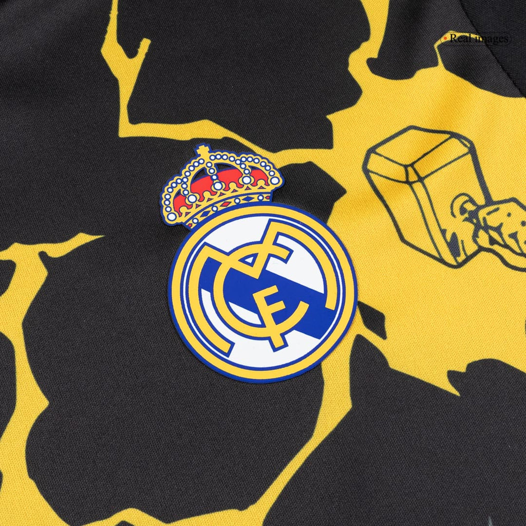 Real Madrid X Marvel Long Sleeve Soccer Jersey 25/26 Black