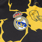 Real Madrid X Marvel Long Sleeve Soccer Jersey 25/26 Black